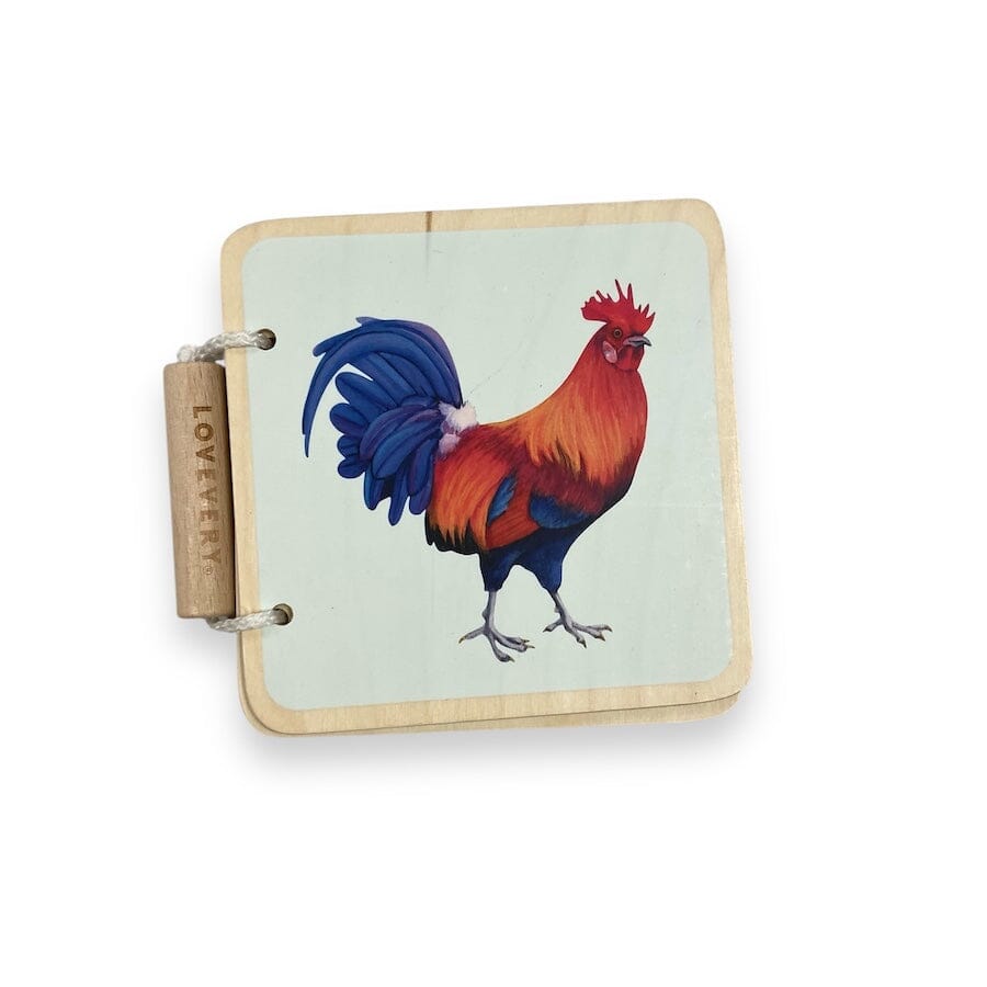 Lovevery Colorful Animals Wooden Book Books