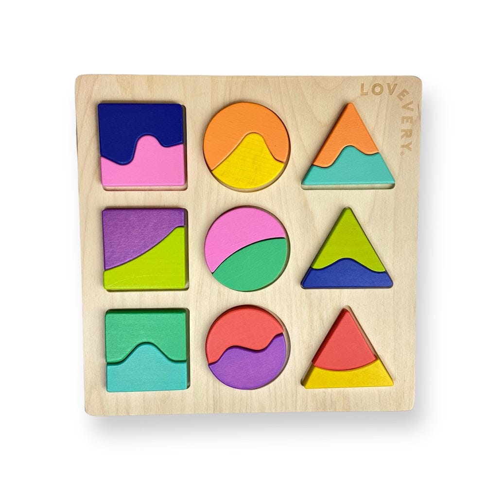 Lovevery Land and Sky Two-Part Puzzle Board Toys