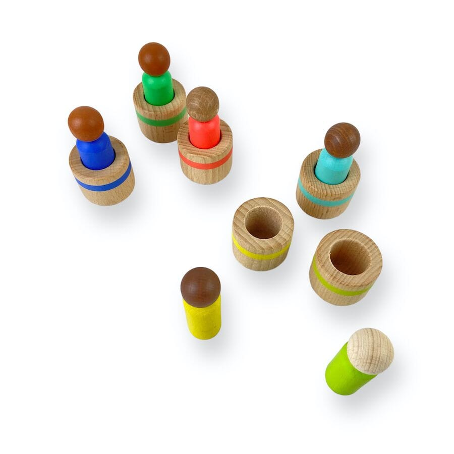 Lovevery Post & Play Peg People Toys
