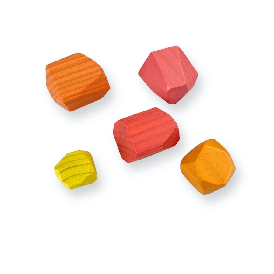 Lovevery Solid Wood Stacking Boulders Toys