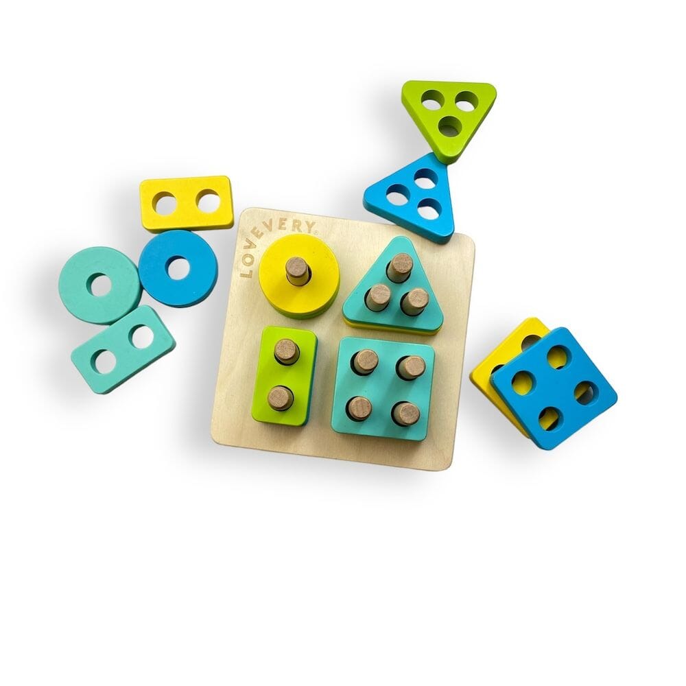 Lovevery Sort & Stack Peg Puzzle Toys