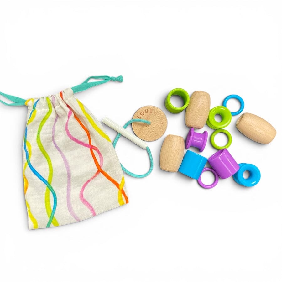 Lovevery Threadable Bead Kit Toys Light Rainbow