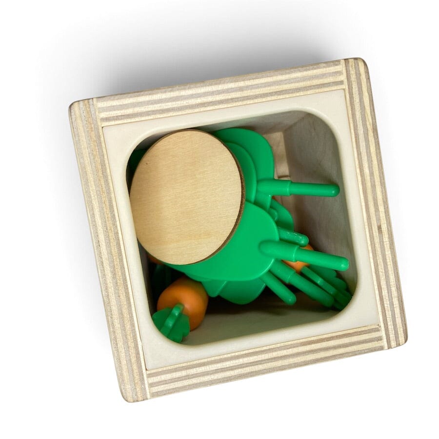 Lovevery Wooden Coin Bank and Carrot Counting Set Toys