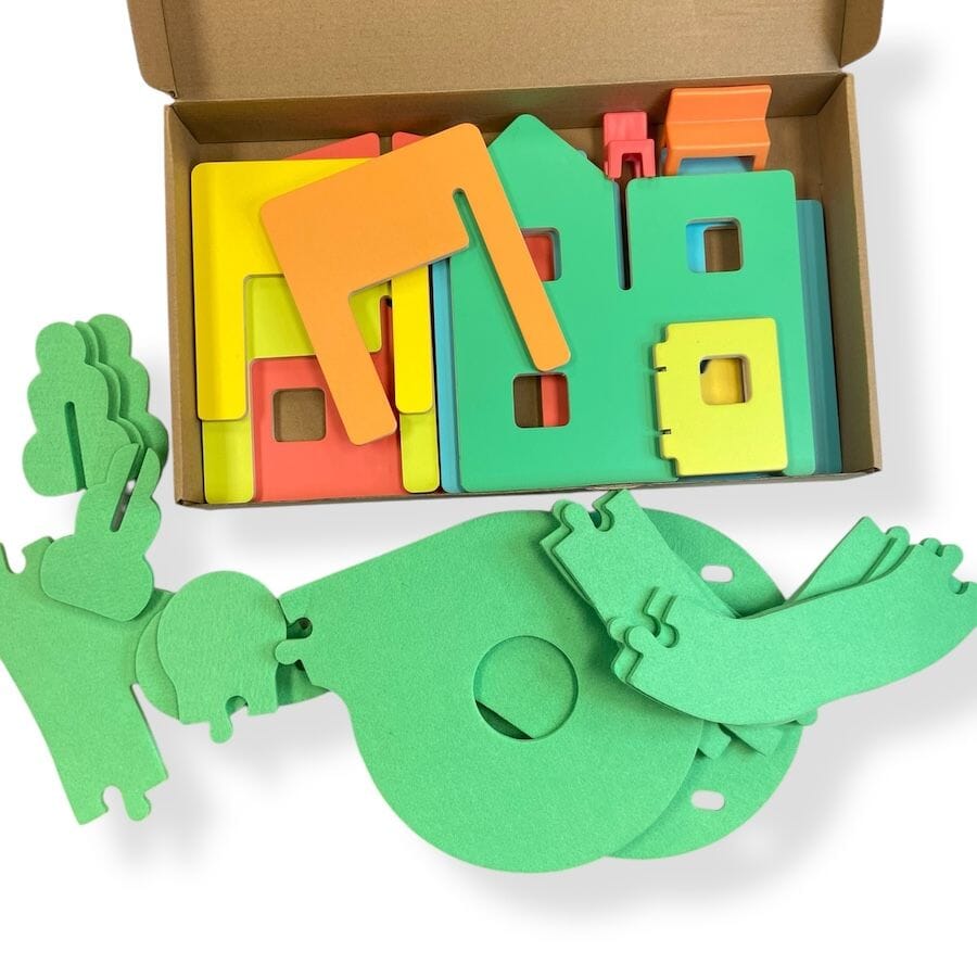Lovevery Wooden Modular Village & Pathways Toys