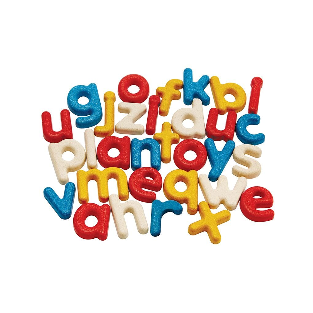 Alphabet toys from PlanToys - lower case