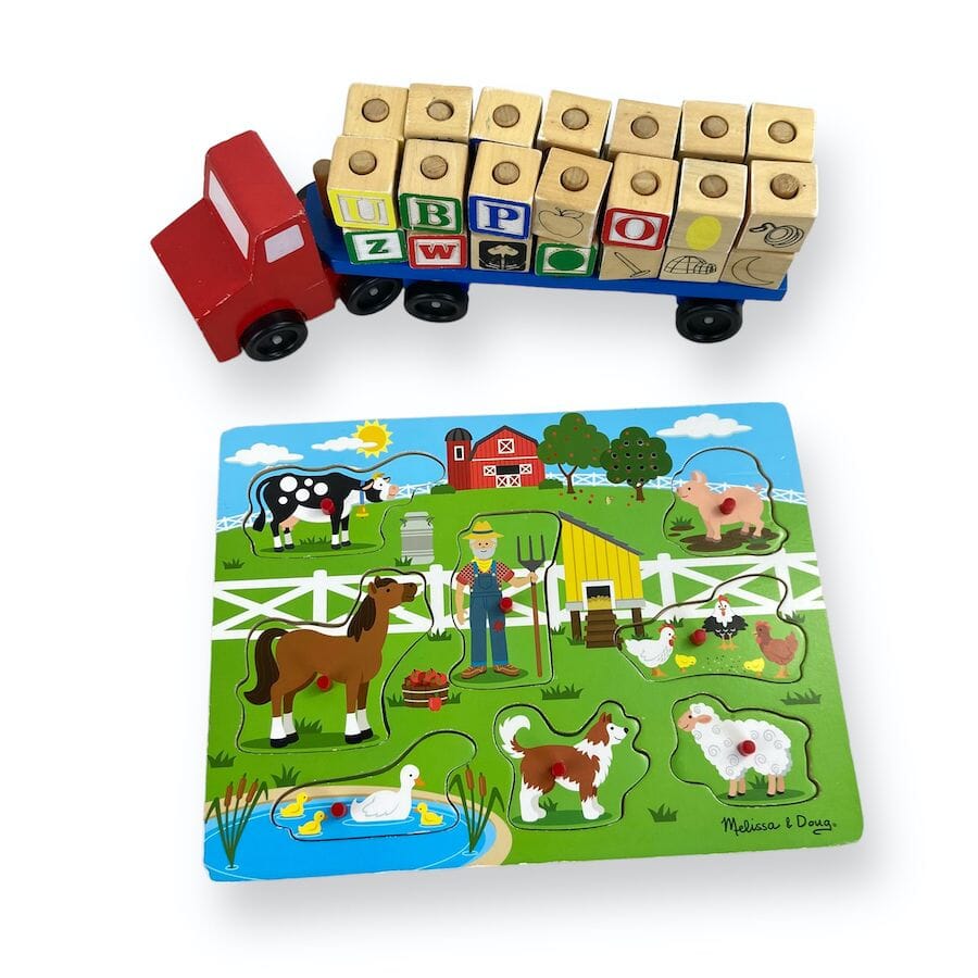 Melissa & Doug Truck & Puzzle Bundle Toys