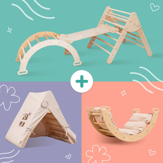 Montessori Climber with Accessories Furniture Set
