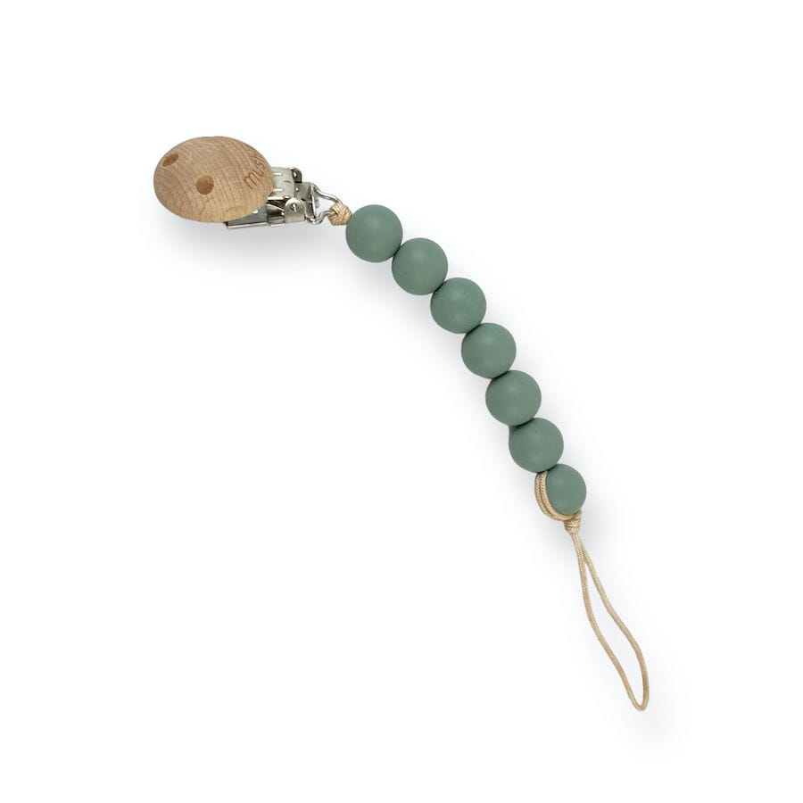 Mushie Beaded Silicone Pacifier Clip Baby & Toddler
