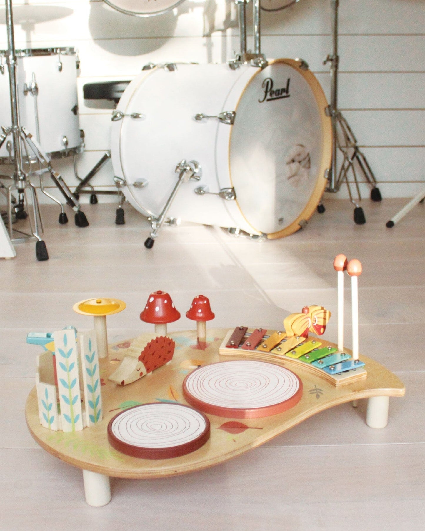 TenderLleaf Toys Musical Table in the music studio