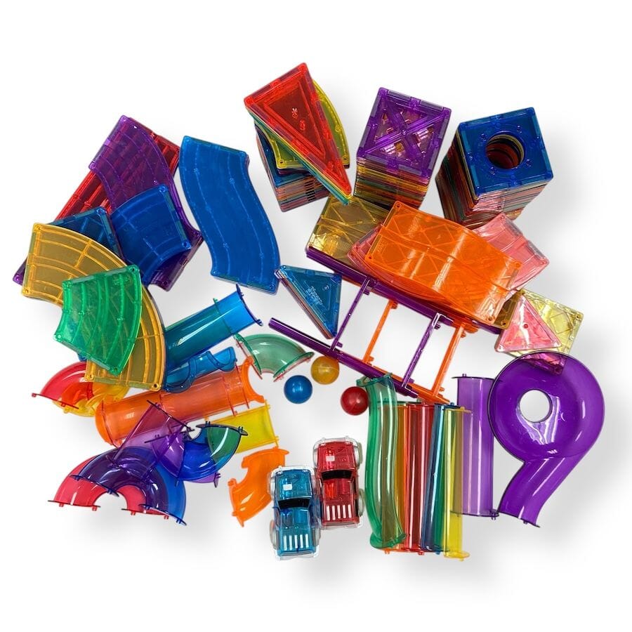 Picasso Magnetic Tiles Marble Run & Race Track Bundle Toys
