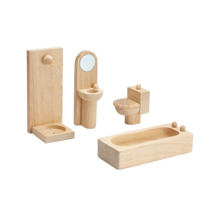 PlanToys - PlanToys Classic Bathroom Dollhouse Furniture