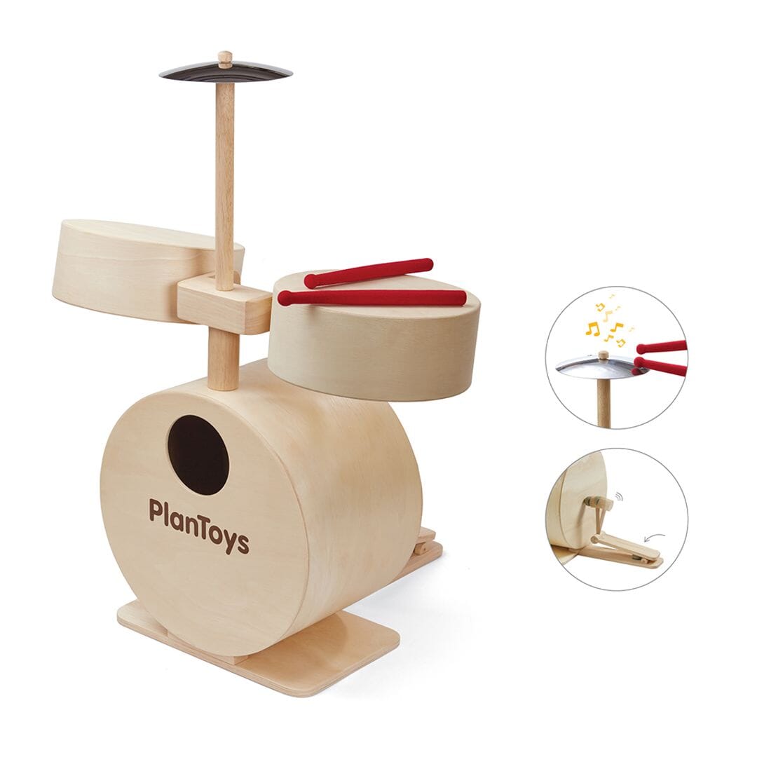 PlanToys Drum Set