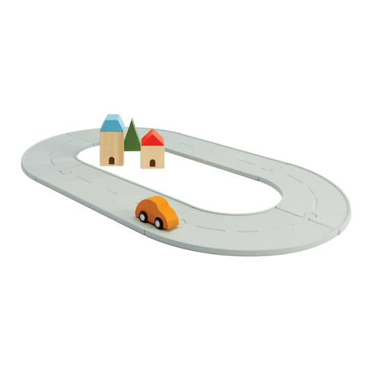 PlanToys - PlanToys Rubber Road & Rail Set - Small