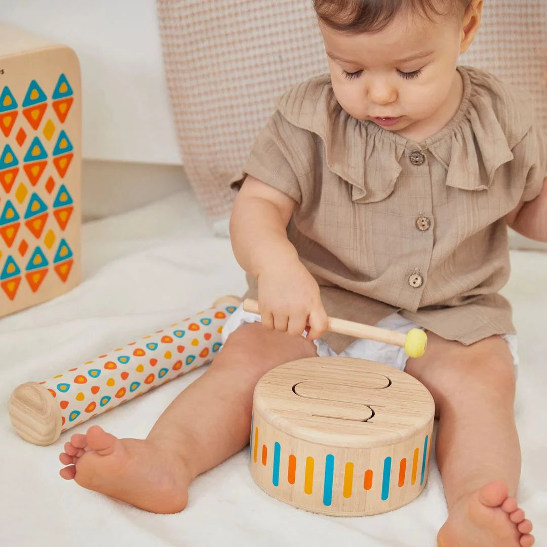 PlanToys Toy Solid Wooden Drum Clearance