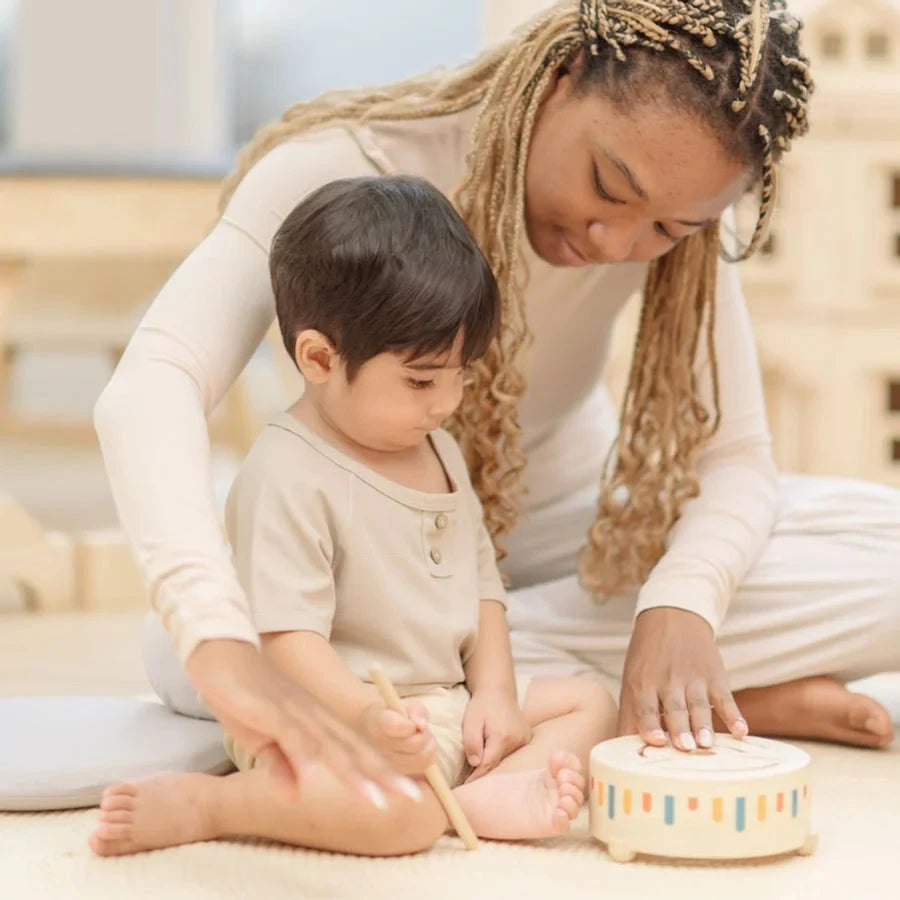 PlanToys Wooden Sensory Drum Toys