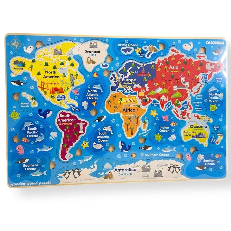 Quokka Wooden Geography Puzzles Puzzles