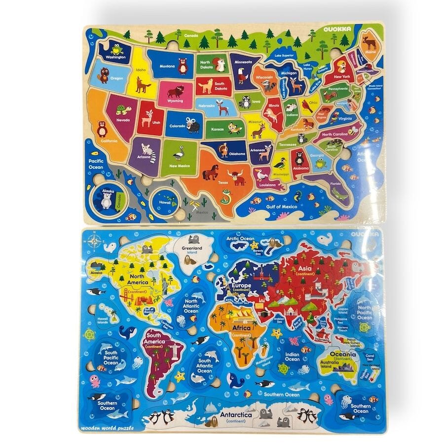 Quokka Wooden Geography Puzzles Puzzles