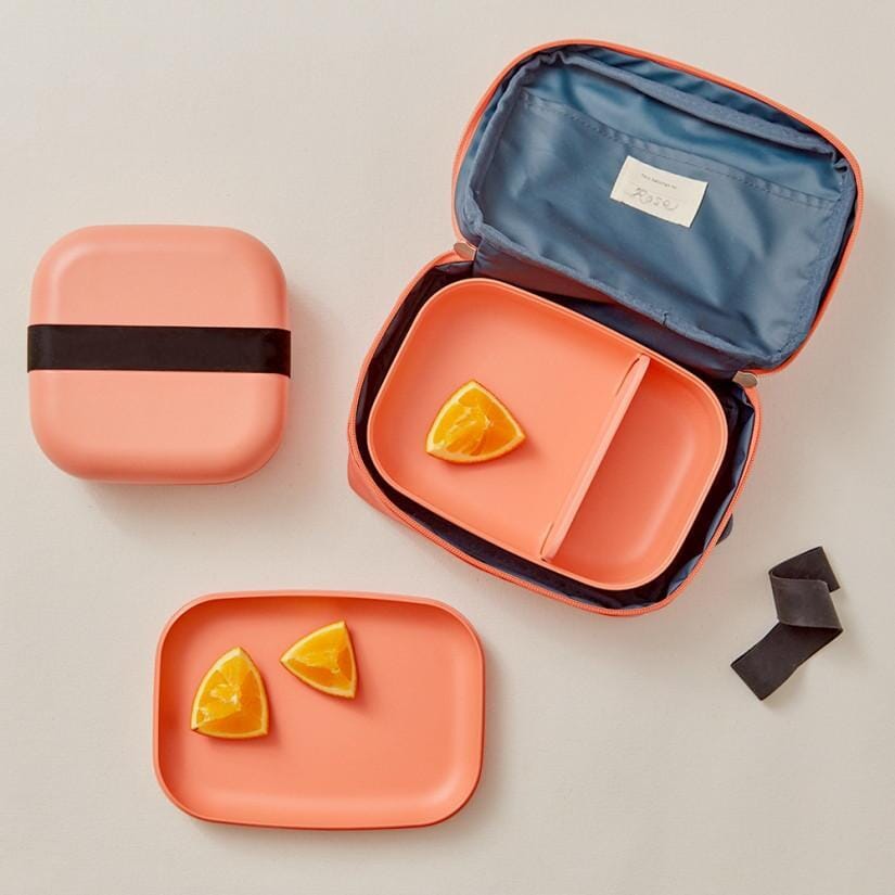 Rectangular Bento Lunch Box - Coral bento