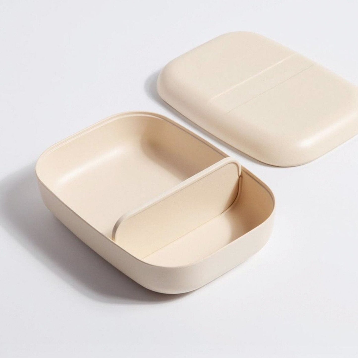 Rectangular Bento Lunch Box - Off White bento
