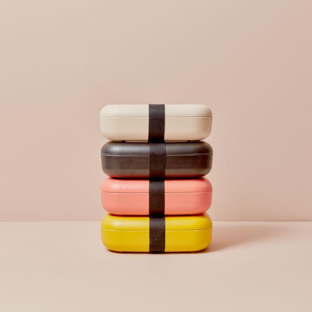 Rectangular Bento Lunch Box - Off White bento