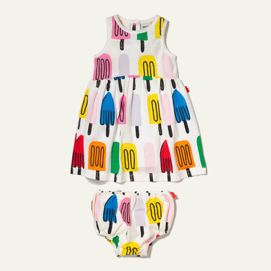 Recycled Cotton Ice Pop Baby Tank Dress Dresses