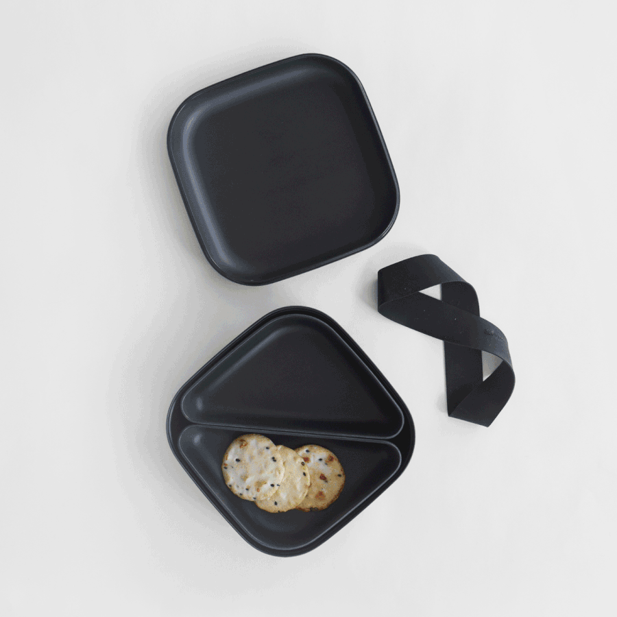 Square Bento Lunch Box - Coral bento