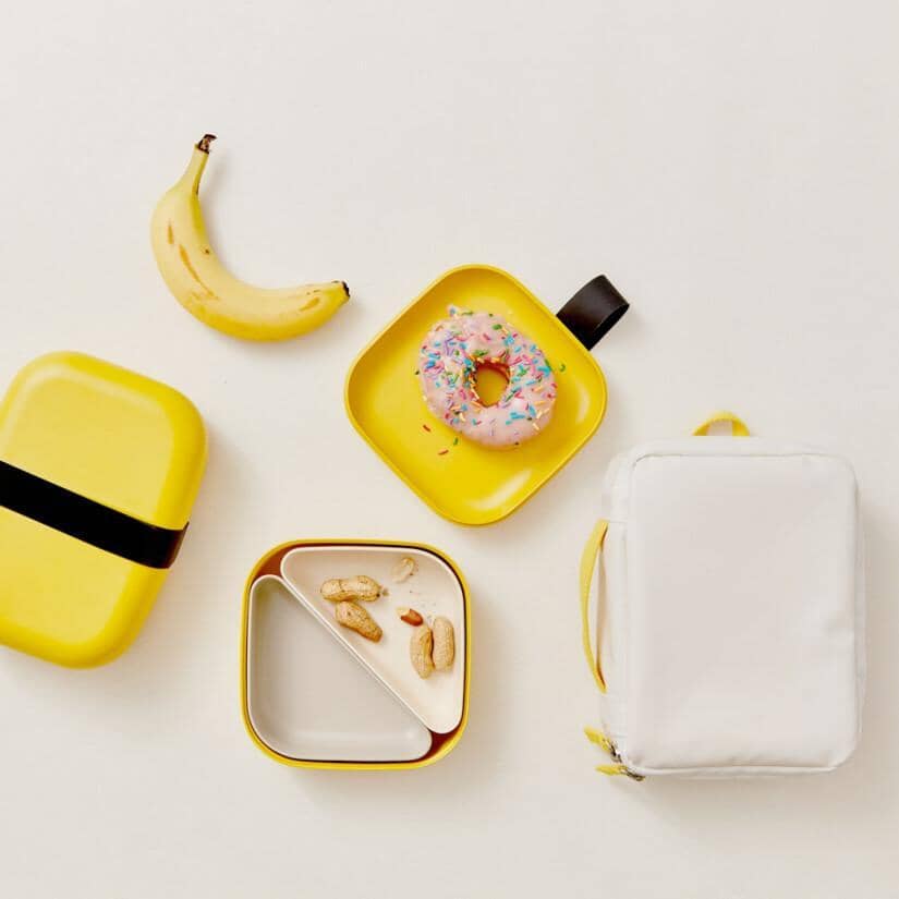 Square Bento Lunch Box - Lemon bento