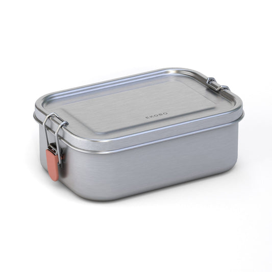 EKOBO USA - DS - Stainless Steel Lunch Box with Heat Safe Insert - Terracotta