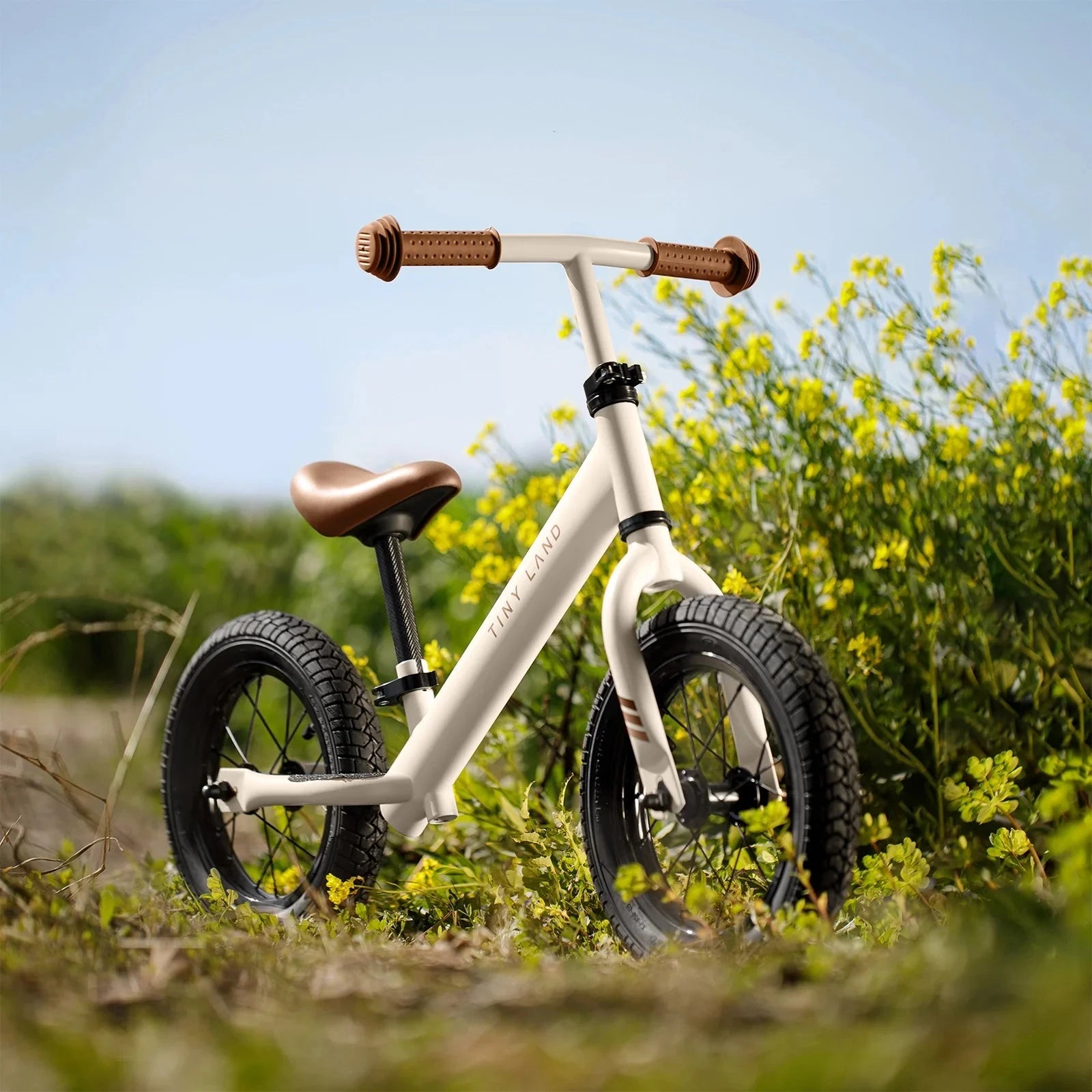 Tiny Land® Balance Bike - Milky White Push & Pedal Riding Vehicles