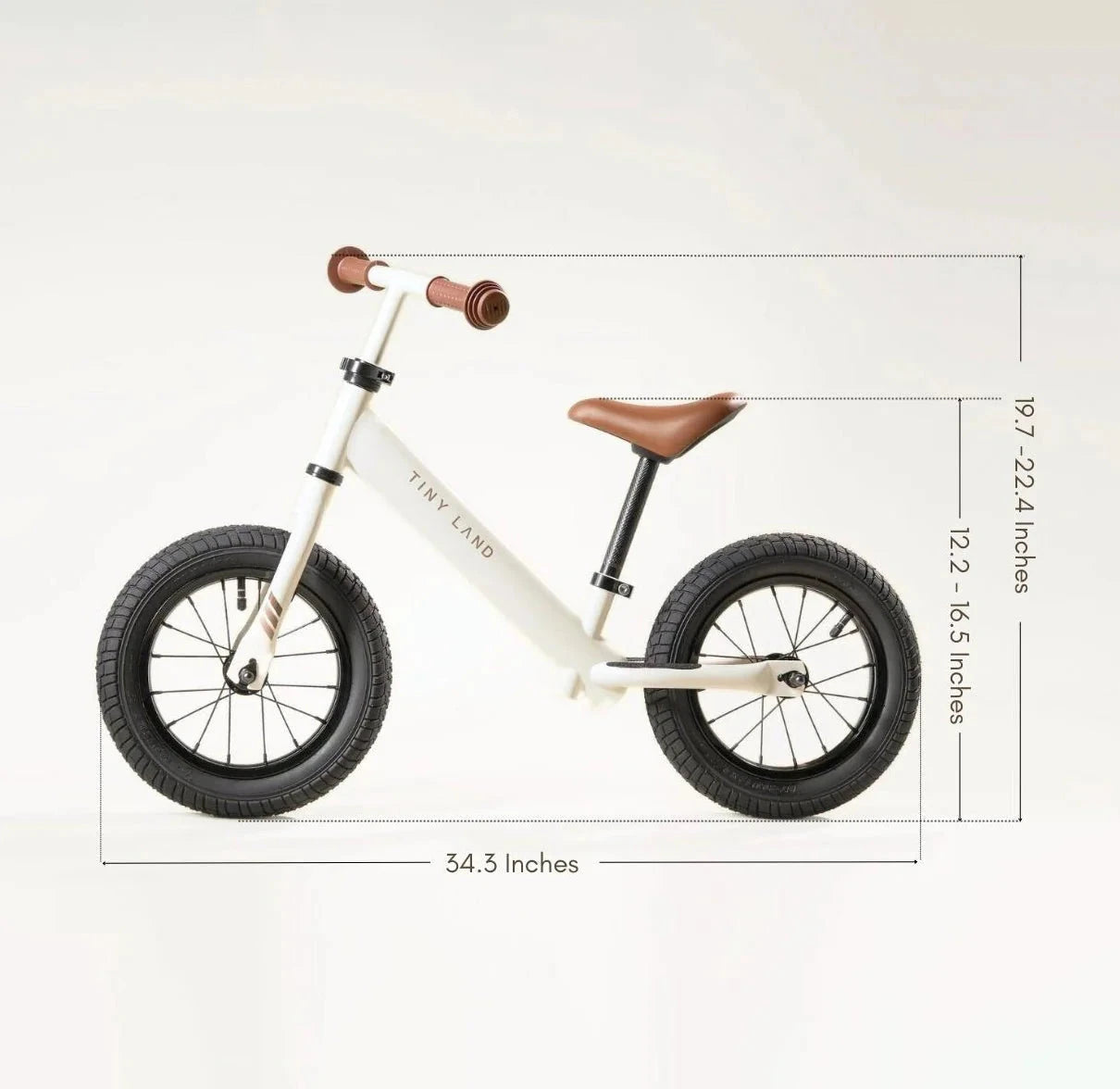 Tiny Land® Balance Bike - Milky White Push & Pedal Riding Vehicles