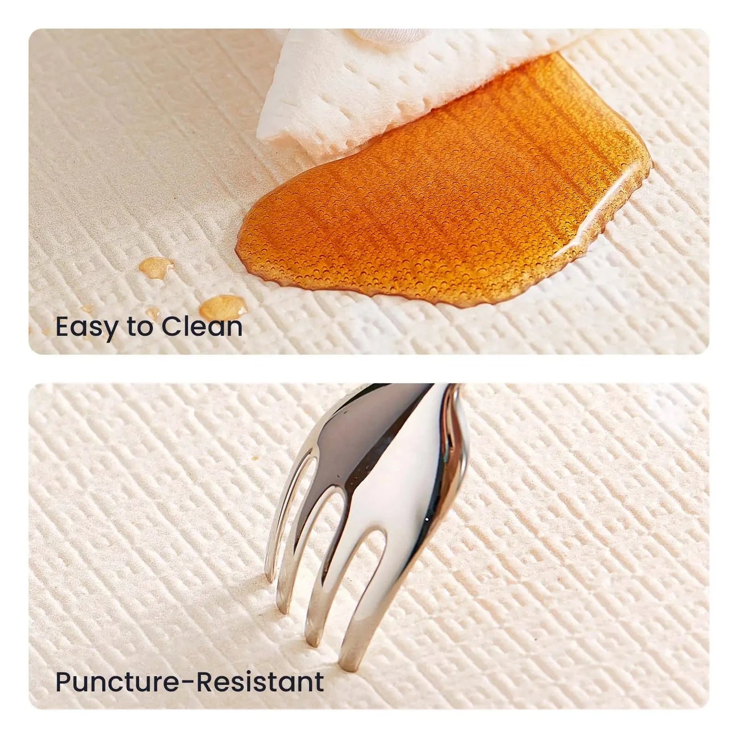 Tiny Land® Double-Sided Baby Alphabet Play Mat - easy to clean