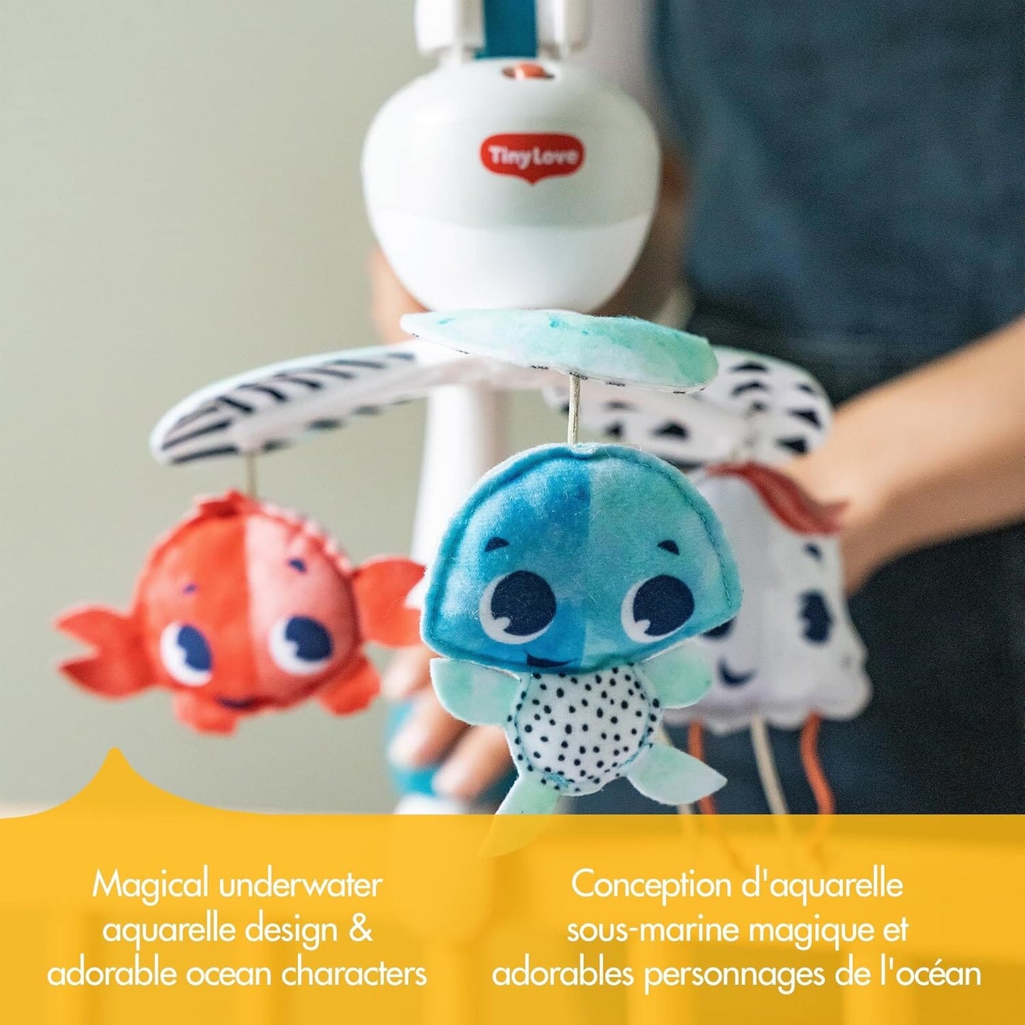 Tiny Love Baby Mobile for Crib, 3-in-1 Take Along Mobile, Treasure The Ocean Baby & Toddler