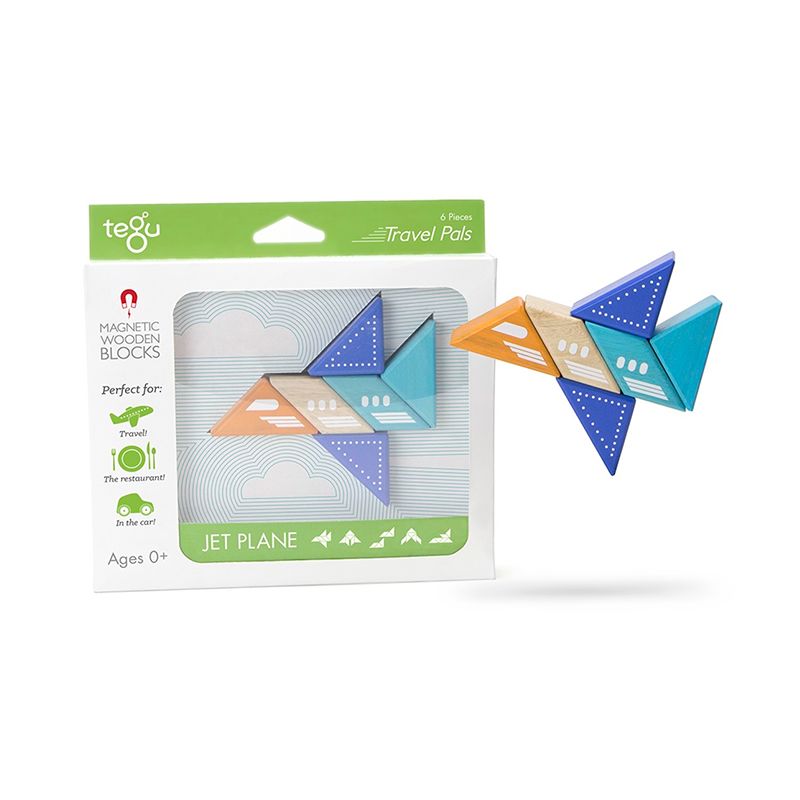 Travel Pals - Jet Plane Magnetic Wooden Blocks