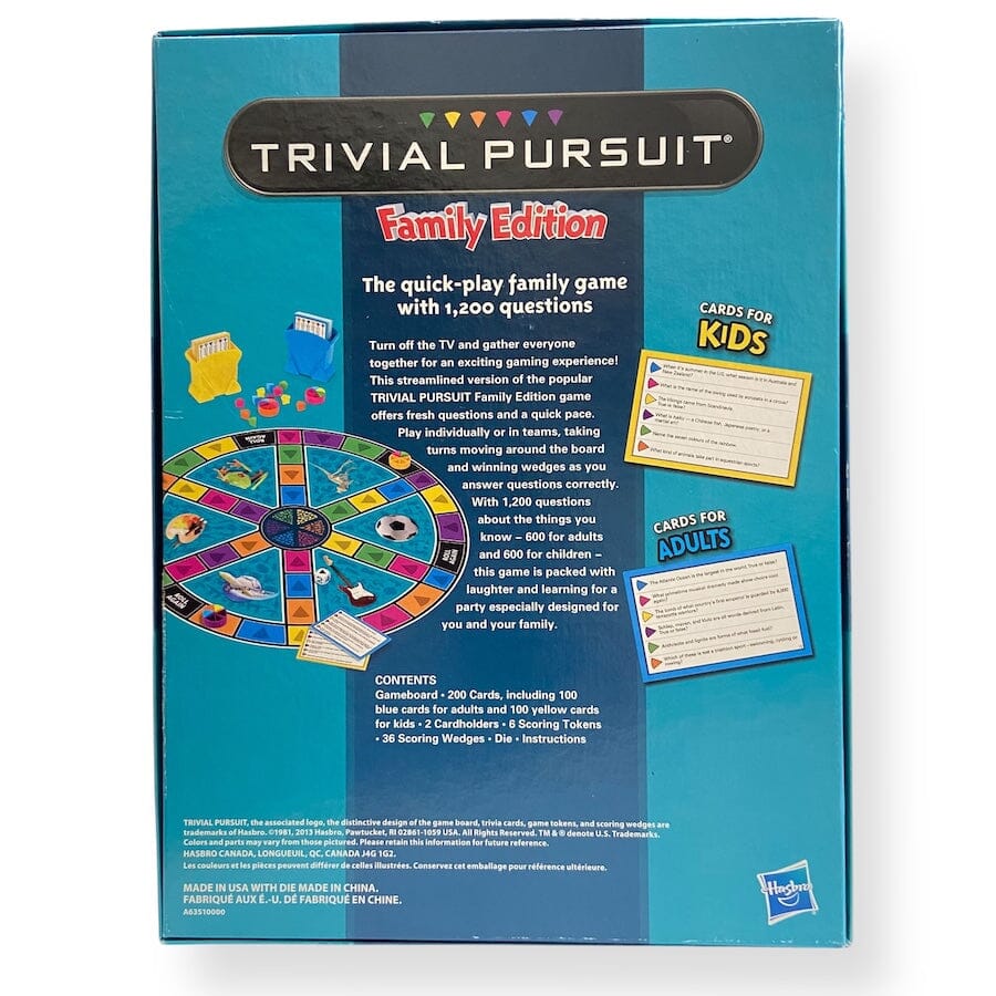 Hasbro - Trivial Pursuit Family Edition