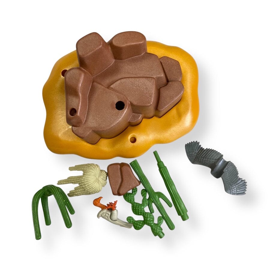 Vintage Playmobil Cave with Vulture Play Set Toys