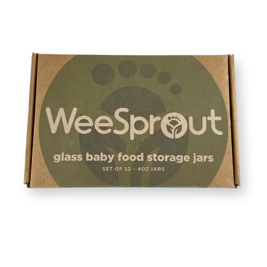 WeeSprout Glass Baby Food Jars - Set of 6 Nursing & Feeding