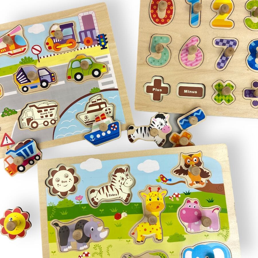 Wood City Wooden Puzzle Set Puzzles