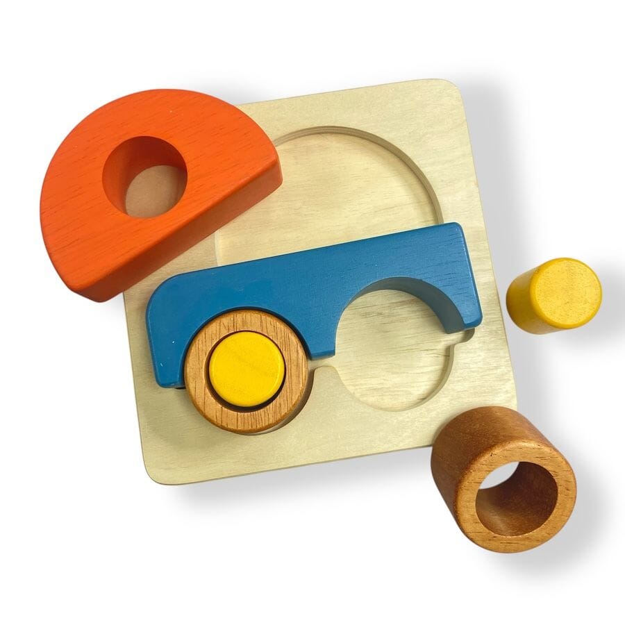 Wooden Toy Bundle Train & Puzzles Toys