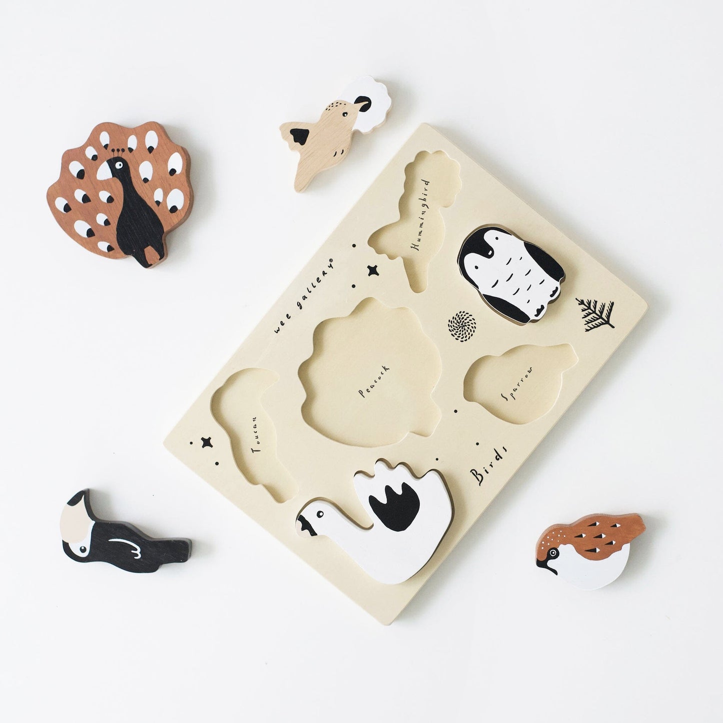 Wooden Tray Puzzle - Birds Puzzle