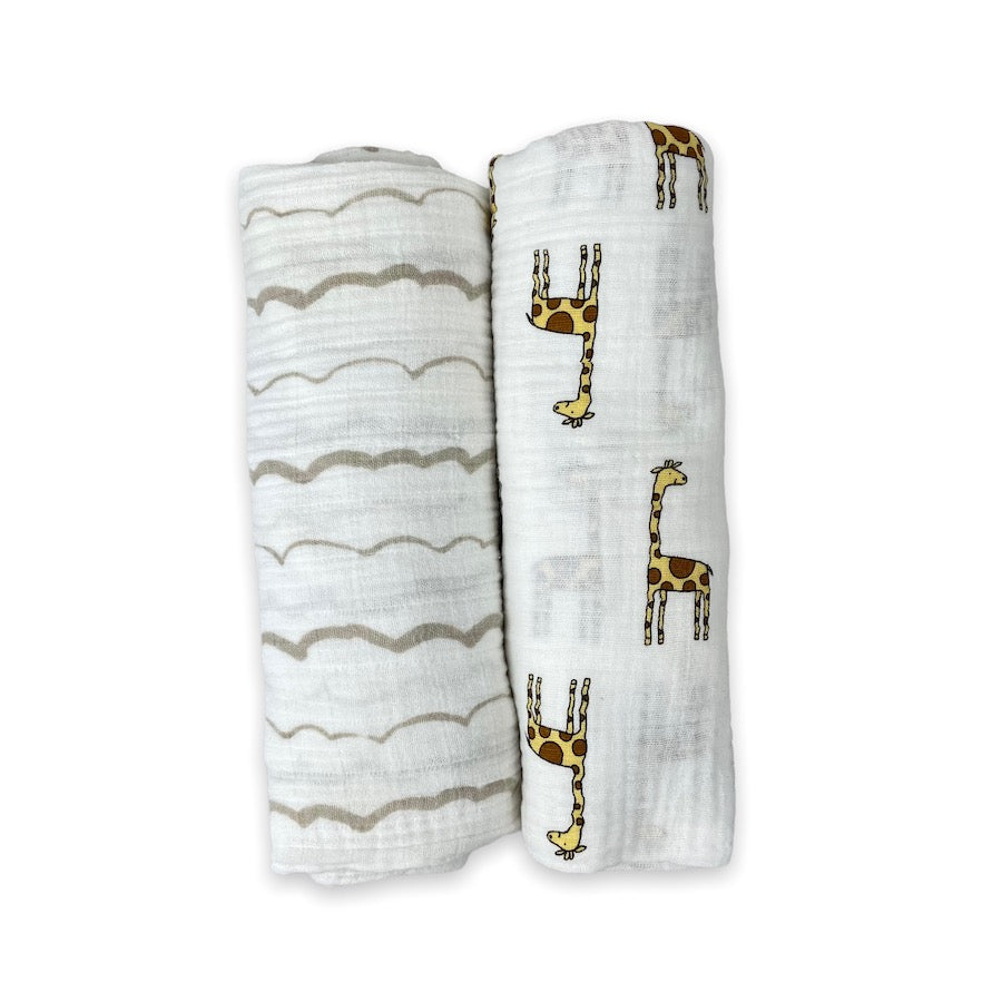 Aden + Anais Muslin Swaddles - Giraffe Print