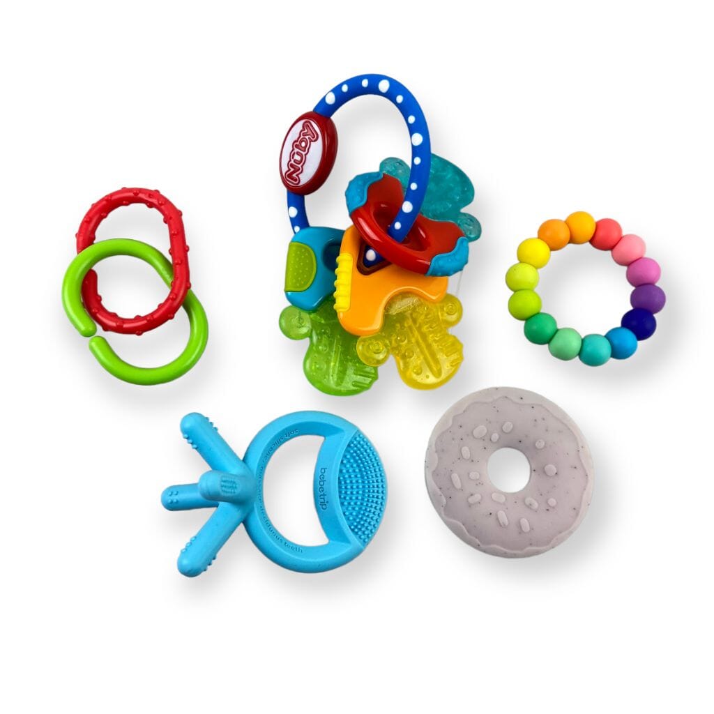 Baby Teething Toy Bundle with Nuby Keys Toys