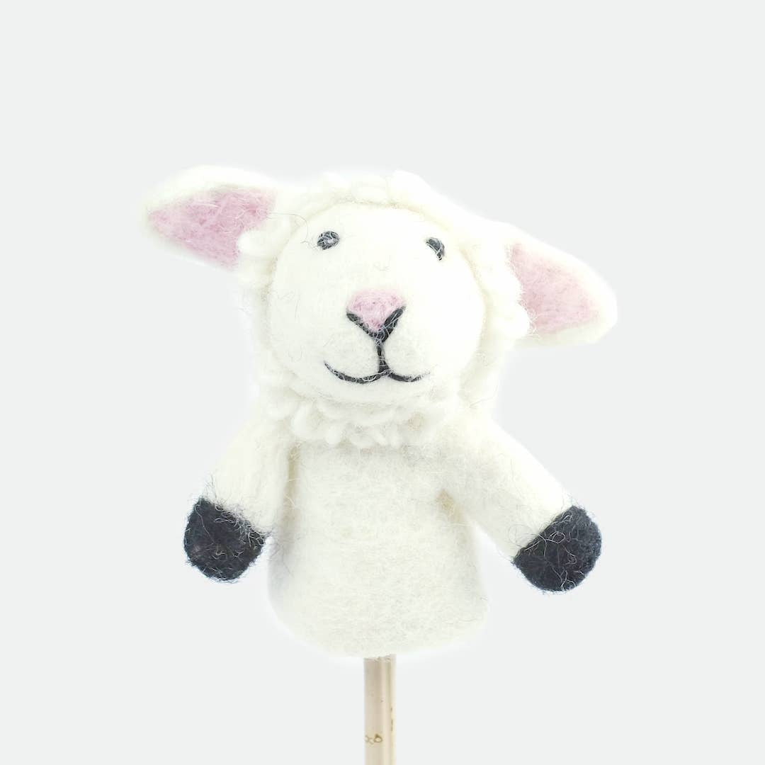 Barnyard Buddies Finger Puppet - Sheep