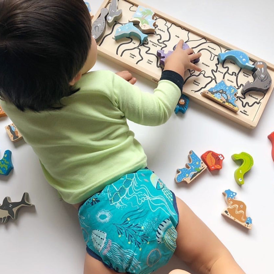BeginAgain Ocean A-Z Puzzle and Playset Toys & Games