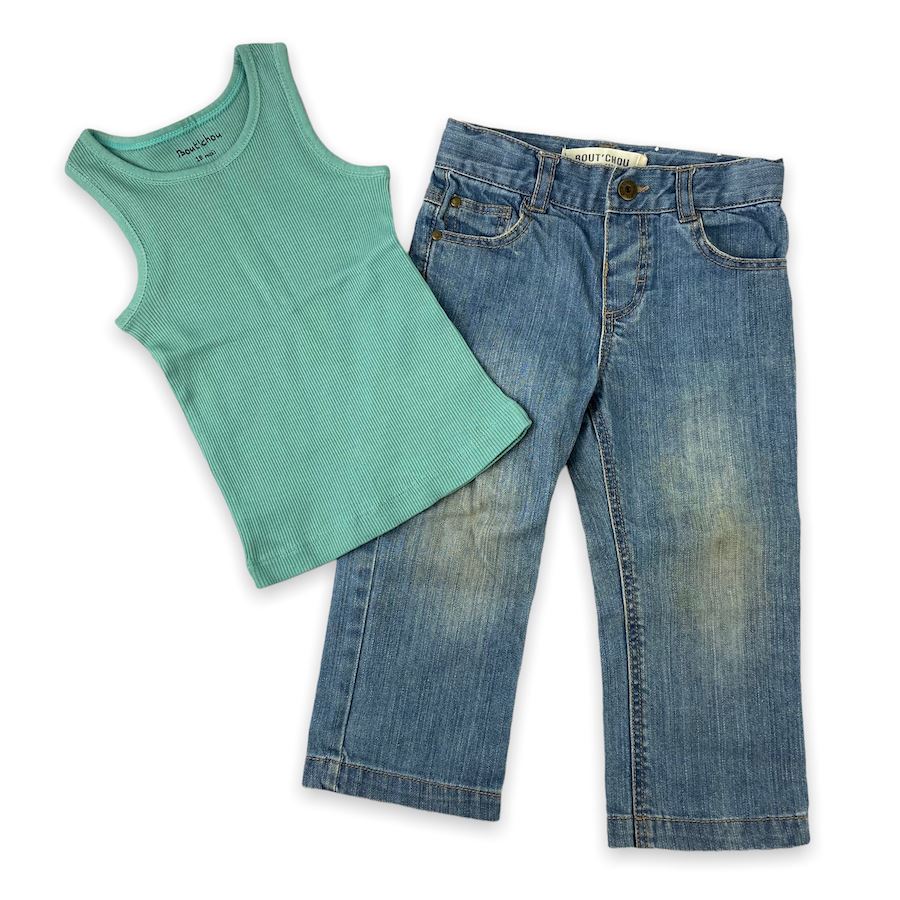 Bout'Chou Jeans & Tank 18M
