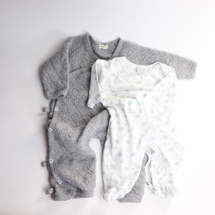 Burt's Bees and Paty One Piece Romper Set 3-6M