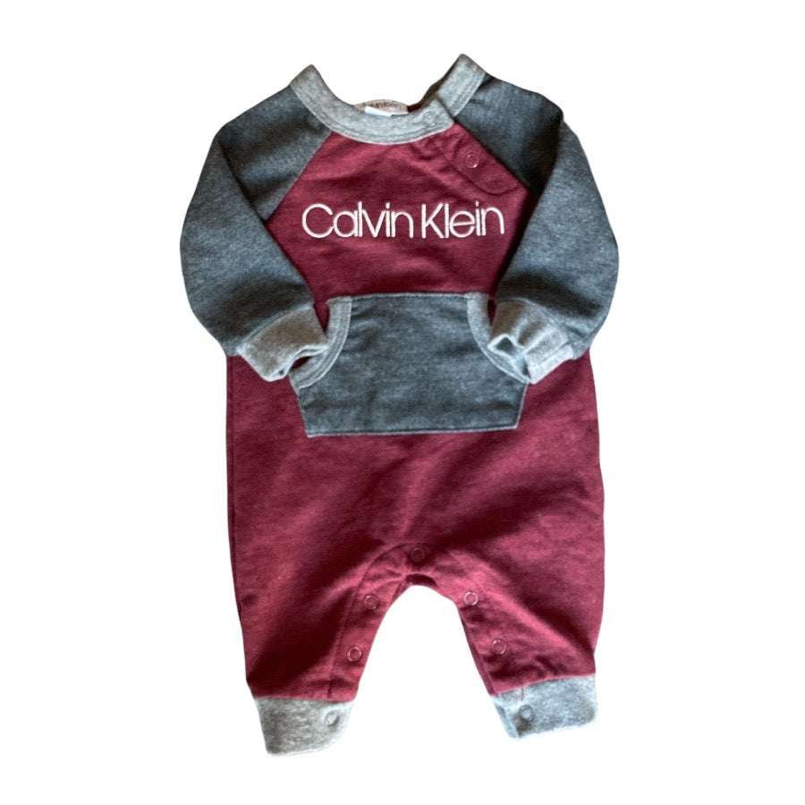 Calvin Klein Long Sleeve Onesie 0-3M