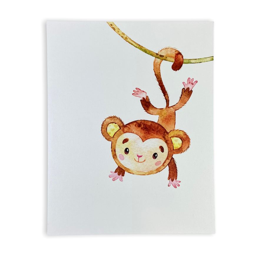 Canvas Wall Art Baby Monkey