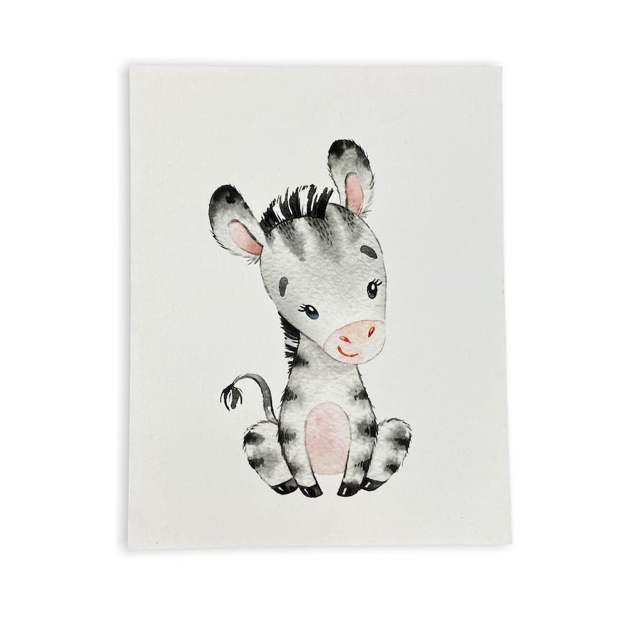 Canvas Wall Art Baby Zebra