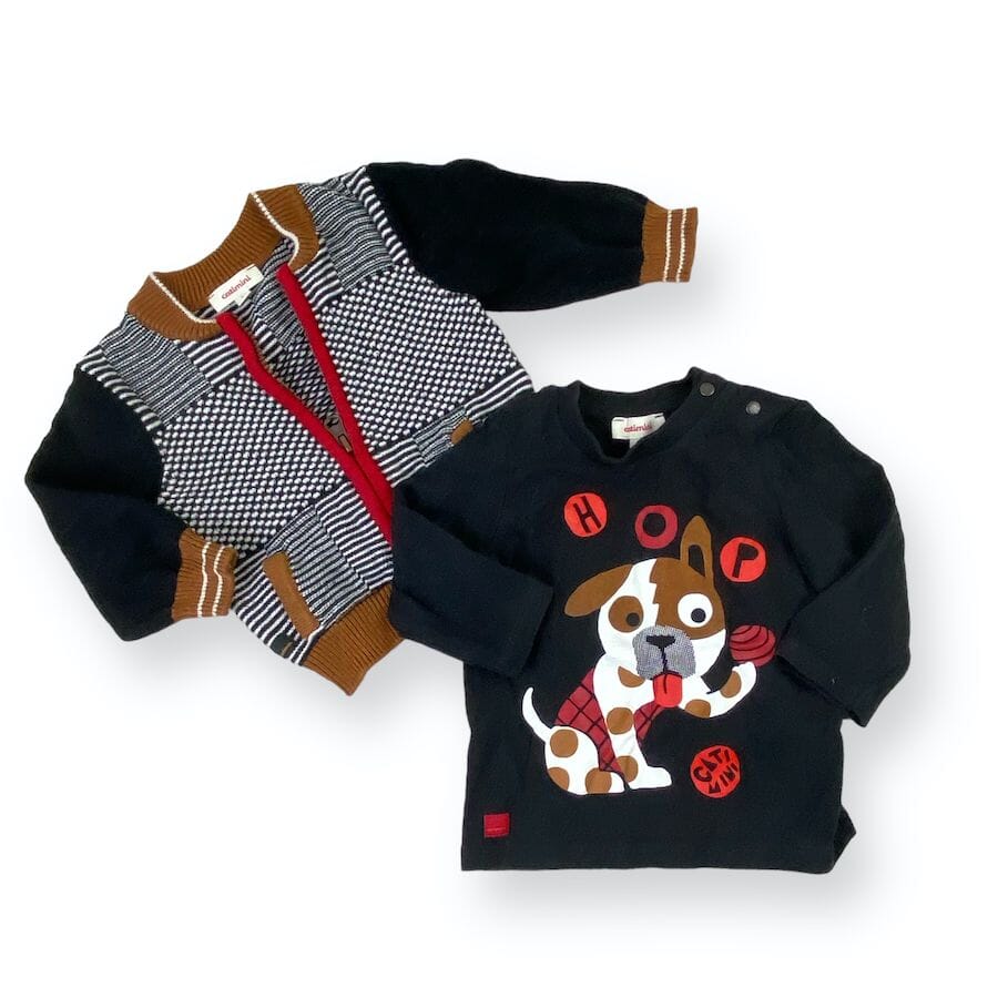 Catimini Sweatar & Tee Bundle 6M Clothing