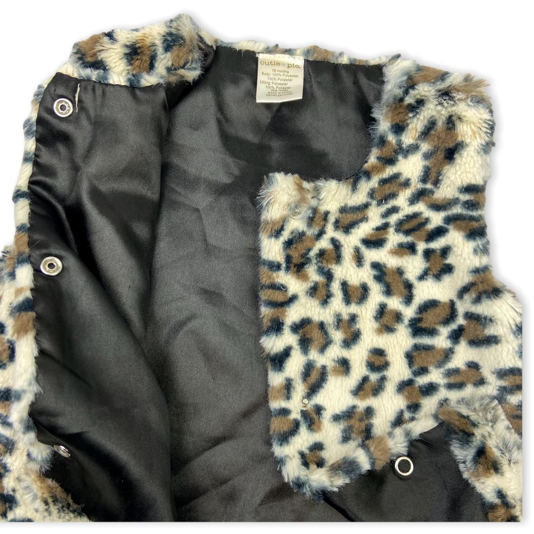 Cutie Pie Faux Fur Vest 12M